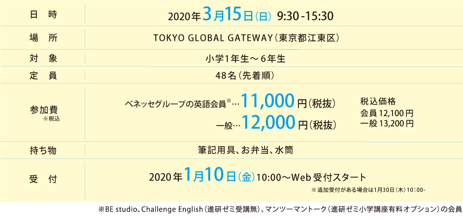 東京都英語村へ行こう！　1 DAY TRIP@TOKYO GLOBAL GATEWAY