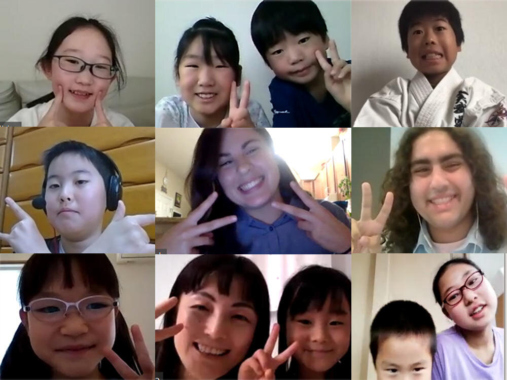 日本⇔アメリカでオンライン英語イベントを実施。時差16時間を超えてアメリカのお宅訪問!